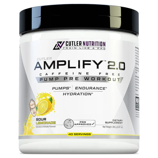 Cutler Nutrition AMPLIFY 2.0 - Caffeine Free Pre Workout