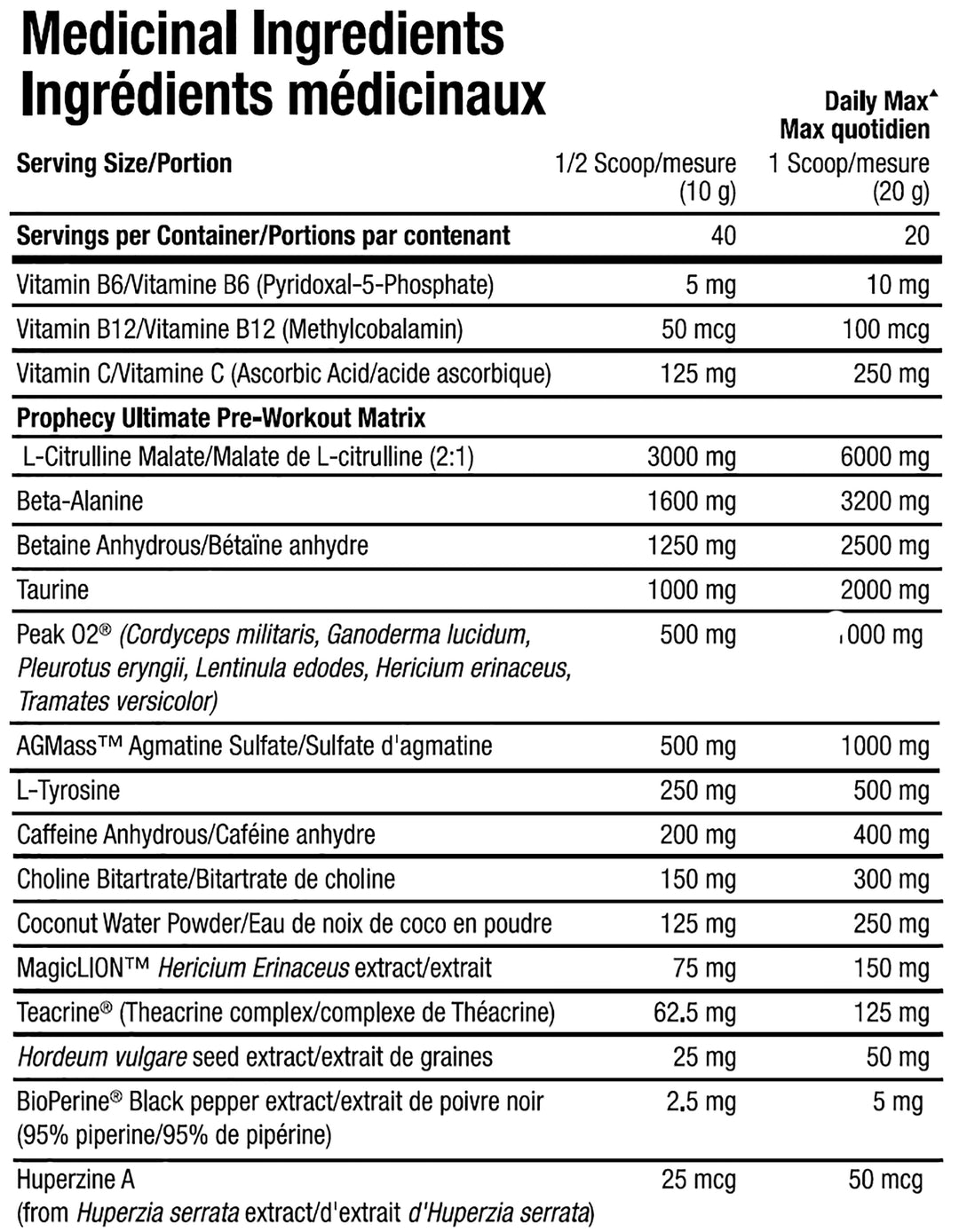 ANS Prophecy 20 Servings